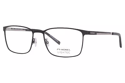 Morel Lightec 30043L NG10 Eyeglasses Frame Men's Black Full Rim Rectangular 57mm • $124.95