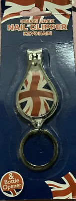 Union Jack UK Flag Culture Key Chain Ring Toe Nail Clipper Cutter Kit Best Gift • £4.99