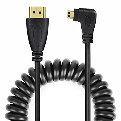 Micro HDMI To HDMI Cable Left-Angled Micro HDMI To HDMI Adapter Male 6.5FT • $21.16