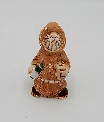 Artesania Rinconada Wise Monk With Wine Bottle Cup 3.5 Inch Signed • $29.99