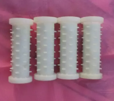 £0.75 • Buy Four X Vintage Carmen / Boots Electric Heated Rollers Narrow Blue Rims Spare