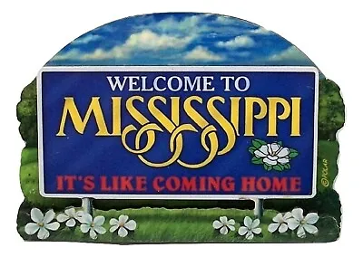 Mississippi State Welcome Sign Artwood Fridge Magnet • $7.49