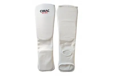 Cimac Shin/Instep Leg Protectors MMA Shinguards Muay Thai Elasticated Shin Pads • £14.99