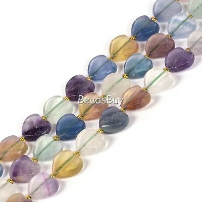 Natural Gemstone Faceted Heart Shape 12mm Loose Beads For Jewelry Making DIY 15  • £16.79