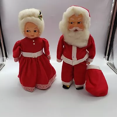 Hand Made Santa Claus And Mrs. Claus Figures 12.5  Tall ** • $15.96