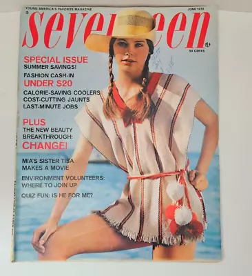 Vintage June 1970 Seventeen Magazine • $18