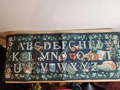 Tapestry Runner Manual Woodworkers & Weavers Gardener’s Alphabet  34” Woven Art • $30