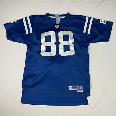 Marvin Harrison Indianapolis Colts Reebok Stitch Jersey Blue Women's Size XL 88 • $39.98