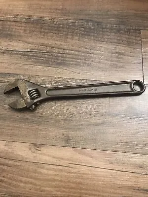 Antique  MAC Tools USA AJ-12 Adjustable Wrench (B2-A) Very Nice Tough • $37.95