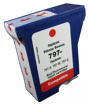 £11.49 • Buy Pitney Bowes Franking Machine Compatible Red Ink Cartridge For K700 DM50 DM55 