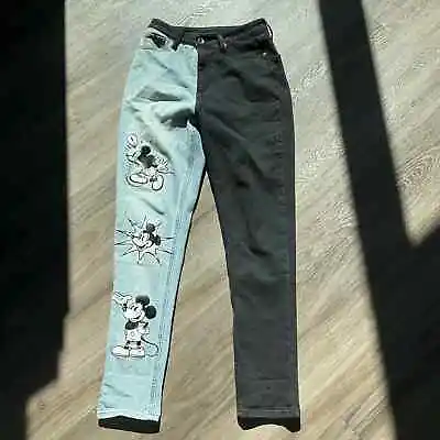 Disney Mickey Mouse Classic Split Mom Jeans • $40