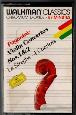 Salvatore Accardo Paganini Violin Concertos Classical Cassette DG Paper Labels • £14.99