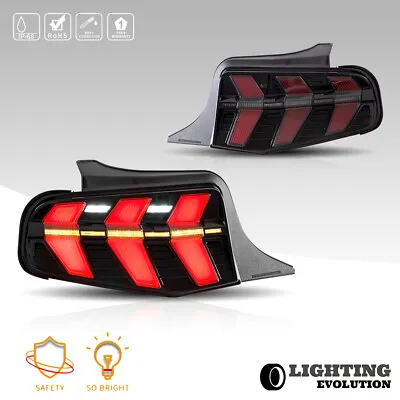 VLAND LED Tail Lights For 2010-2012 Ford Mustang Sequential Rear Brake Lamps Set • $287