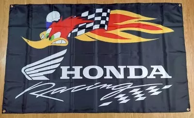 Banner Honda Flag Ft Wall Garage Sign Racing 3x5 Decor Car Show Gift Fans Motorc • $14.99