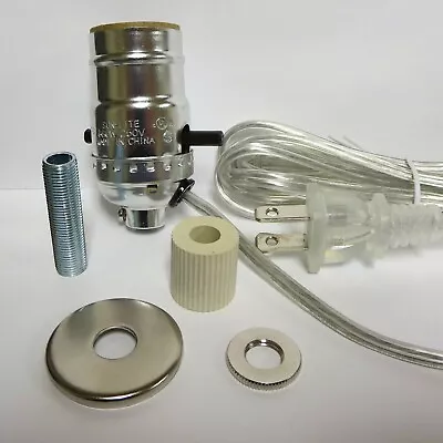 Lamp Parts: Nickel Pre-wired Bottle Kits - 3/4  Adapter   • $7.05