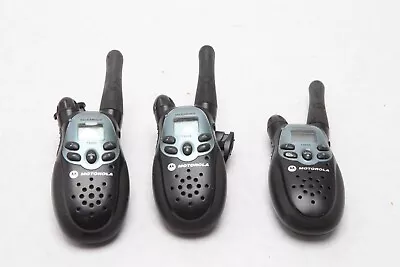 Lot 3x Motorola T5000 12 Way Radio Walkie Talkies - Black - B42 • $24.22