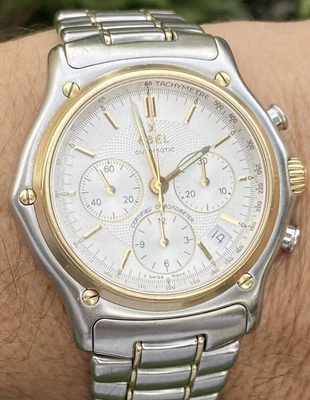 £1995 • Buy Ebel  Watch Automatic 18K 750 SOLID GOLD Chronograph  Men’s Amazing Condition