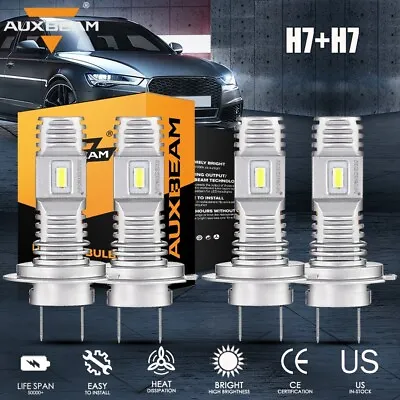 For VW Jetta Passat Golf AUXBEAM LED Headlight Bulbs Kit Hi&Low Beam 80W 12800LM • $49.98