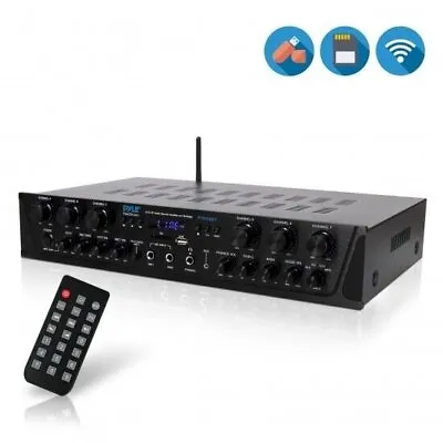 Pyle PTA66BT Bluetooth Home Audio 600 Watt 6 Channel Amplifier Stereo Receiver • $112.99