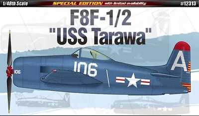 Academy 12313 F8F-1/2 Bearcat USS Tarawa 1/48 Scale Plastic Model Kit • $32.75