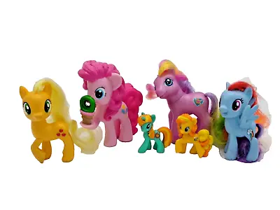 Hasbro My Little Pony Lot Of 6 Mixed Generation Ponies HTF Pinkie Pie Bubbles • $15.99