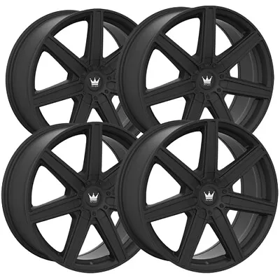 (Set-4) Mazzi 376 Laguna 18x8 5x112/5x120 +35mm Matte Black Wheels Rims 18  Inch • $679.96