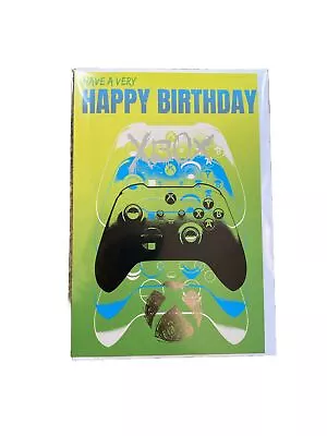 Xbox Birthday Card Green New  • £2.95