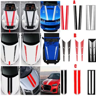 Racing Hood Stripes Decal Vinyl Stickers For Car SUV Truck Universal Fit • $6.43
