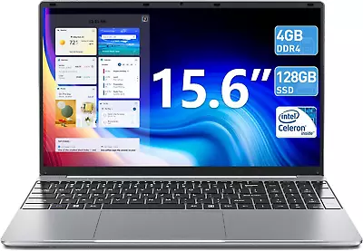 SGIN  15.6  Laptop FHD 4GB RAM 128GB SSD Intel Celeron 2.8 GHz WiFi  MINI HDMI • $169