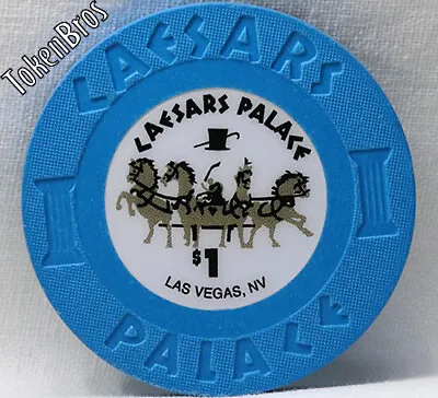 $1 One Dollar Poker Gaming Chip Caesars Palace Hotel Casino Las Vegas Nv 2020 • $4.99