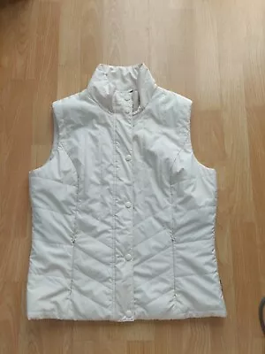 Excellent Ladies Cream M&S Per Una Gilet Body Warmer. Size Small • £8.90