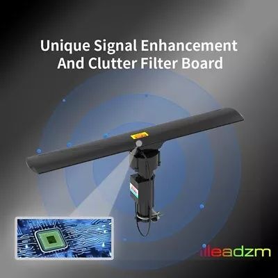 10000A 110V 40-860MHz 20±3dB 350°Rotation UV Dual-band Outdoor Antenna Black • $35.24