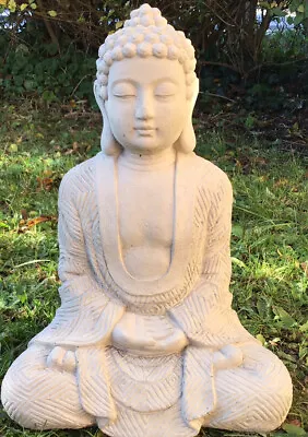 £19.95 • Buy Large Stone Concrete Statue 15inch Buddha Garden Ornament Gift 🎁