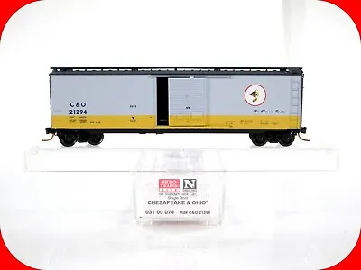 N Scale CHESAPEAKE OHIO CHESSIE KITTEN Box Car C&O 21294 -Micro Trains 03100074 • $42.38