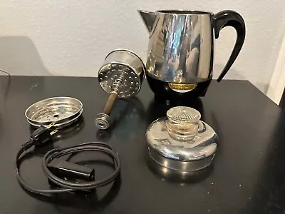 Farberware Superfast Electric Coffee Pot Percolator 2-4 Cup Model 134 DJ Vintage • $16.50