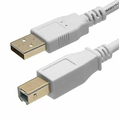 $6.99 • Buy 25Ft USB 2.0 High Speed Type A Male To Type B Male Printer Scanner Cable Cord WT