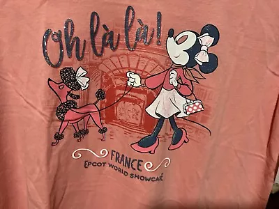 Disney Epcot France Oh La La Minnie Mouse Shirt New • $36