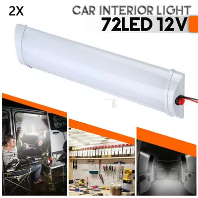 2x 10W LED Interior Light Strip Bar Car Van Bus Caravan ON/OFF Switch 12V OZ • $16.99