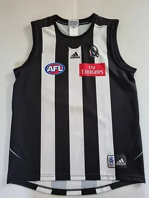 $50 • Buy #86 Collingwood Magpies AFL VFL Footy Jersey Size Large Adidas