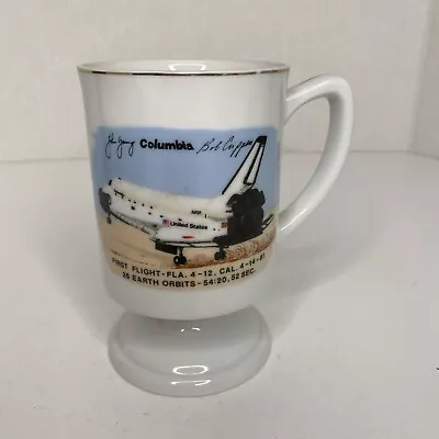 1981 Space Shuttle Columbia Mug First Flight Florida California 36 Orbits NASA • $23.90