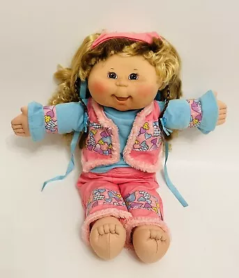 2004 Cabbage Patch Kids Play Along Doll Blonde Hair Brown Eyes Hearts Vest Pants • $49.99