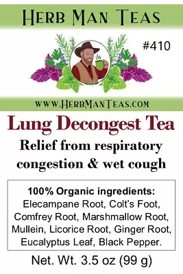 LUNG DECONGEST TEA -Breath Better!  Proven To Clear Lung Congestion & Mucus • $9.50
