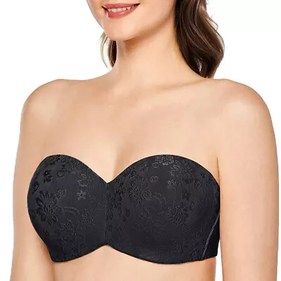 Strapless Multiway Crossover Halterneck Underwired Bra 32 34-46 B C D DD E F G • £11.95