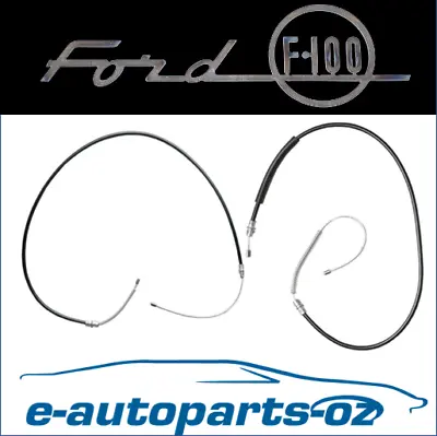 $135 • Buy  Ford F100 F150 Premium Rear Park Hand Brake Cable Set (LH & RH) - 1975 To 1980