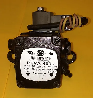 Suntec B2VA-4006 Two Stage Pump  With Solenoid Beckett Wayne Oil Burner Burners • $216.80