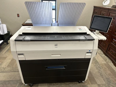$6500 • Buy KIP 7170 2-Roll BW 36  Wide Large Format Inkjet Printer Copier Scan MFP Kyocera