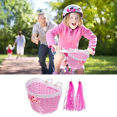 Girl Handlebar Tassel With Streamer Retro Fashion Kids Bike Basket Accessories • $12.46