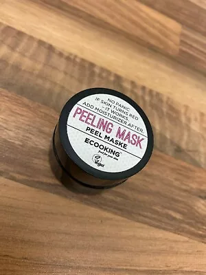 Ecooking Peeling Mask Anti-Ageing Wrinkle Smoothing Vegan AHA Acid 15ml • £11.10