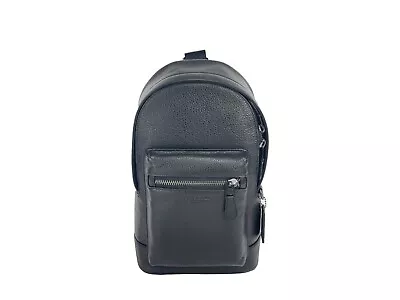 Coach (2540) West Black Pebbled Leather Sling Pack Shoulder Bag • $175