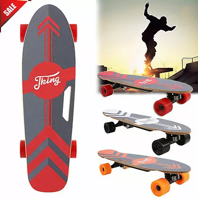 28  Electric Longboard Skateboard W/ LCD Wireless Remote 15MPH 350W Singal Motor • $119.99